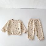 【73-110cm】セットアップ ベビー ワッフル ハート - 画像 (14)