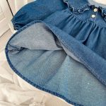 【80-120cm】ワンピース 女の子 デニム フリル - 画像 (8)
