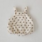 【66-90cm】ロンパース ベビー リブプリント サロペット - 画像 (17)