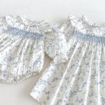 【66-130cm】ロンパースorワンピース ベビー 姉妹服 フラワー柄 - 画像 (17)
