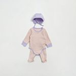 【66-90cm】ロンパース ベビー 韓国風 ボーダー柄 - 画像 (5)