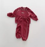 【73-120cm】セットアップ キッズ服 カジュアル スポーツ ステッチ - 画像 (5)