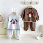 【80-130cm】セットアップ キッズ フェイクレイヤード カジュアル - 画像 (14)