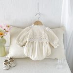 【66-90cm】ロンパース ベビー プリンセス クリーム - 画像 (7)