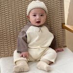 【66-90cm】カバーオール ベビー 配色 3色選べる - 画像 (16)