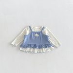 【73-110cm】トップスorボトムスベビー 花柄 フリル - 画像 (4)