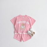 【80-130cm】セットアップ キッズ ベア レイヤード - 画像 (4)