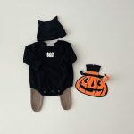 【66-90cm】ロンパース&帽子 ハロウィン ゴースト ベビー服 - 画像 (7)