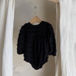 【66-90cm】ロンパース ベビー 韓国風 しわレース - 画像 (9)