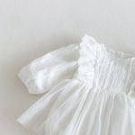 【66-90cm】ロンパース ベビー フリル メッシュ - 画像 (10)