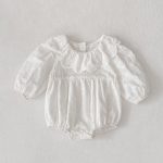 【66-130cm】ロンパースorワンピース 女の子 姉妹服 フリル襟 - 画像 (10)
