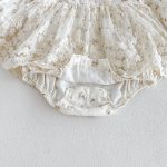 【66-90cm】ロンパース ベビー パフスリーブ 花柄 - 画像 (14)