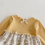 【66-90cm】ロンパース ベビー ウサギ フラワー柄 - 画像 (7)