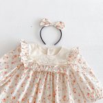 【66-130cm】ロンパースorワンピース 女の子 姉妹服 フラワー柄 - 画像 (15)