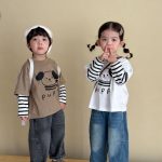 【80-130cm】トップス キッズ レイヤード シンプル - 画像 (8)