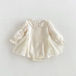【66-90cm】ロンパース ベビー プリンセス リボン - 画像 (5)