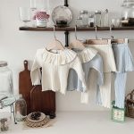 【73-100cm】セットアップ ベビー フリル 無地 - 画像 (3)