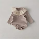 【66-80cm】ロンパース ベビー 韓国風 可愛い フリル襟 - 画像 (16)
