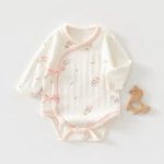 【52-73cm】ロンパース ナチュラル リブ 肌に優しい ベビー服 - 画像 (2)