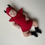 【66-90cm】ロンパース&帽子 ベビー ハロウィン 可愛い 小悪魔ちゃん - 画像 (5)