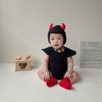 【66-90cm】ロンパース&帽子 ベビー ハロウィン 可愛い 小悪魔ちゃん - 画像 (9)
