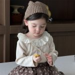 【73-100cm】トップス 女の子 可愛い フリル ディリー