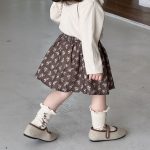 【73-100cm】スカート 女の子 花柄 合わせやすい