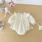 【66-90cm】ロンパース ベビー プリンセス フラワー - 画像 (8)