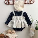 【66-90cm】ロンパース ベビー フラワー柄 おしゃれ - 画像 (2)