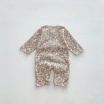 【66-90cm】長袖ロンパース ベビー ワッフル ナチュラル - 画像 (16)