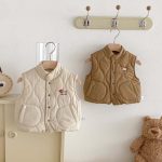 【73-100cm】ベスト 女の子 ベビー 厚手 キルティング - 画像 (6)