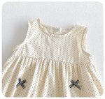 【66-90cm】ロンパース ベビー ドット リボン - 画像 (8)