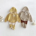 【73-110cm】フーディ＆レギンス ベビー 可愛い 帽子付き - 画像 (2)