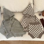 【73-110cm】アウター&ショートパンツ ベビー フード付き ニット - 画像 (4)