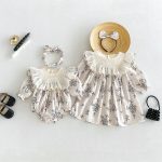 【66-140cm】ロンパースorワンピース 女の子 姉妹服 可愛い - 画像 (2)
