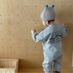 【66-90cm】長袖ロンパース ベビー お出かけ用 シンプル - 画像 (3)