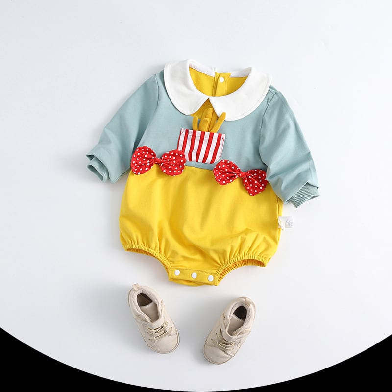 02361a56d0f9a1615311f641d9cde1e6.jpg 【66-90cm】ロンパース ベビー 可愛い フライポテト - 画像 (1)