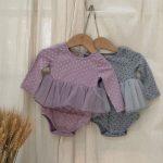 【73-90cm】ロンパース ベビー ドット チュール - 画像 (5)