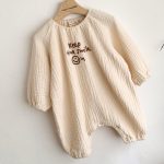 【66-100cm】カバーオール ベビー 英字 プリント - 画像 (4)
