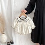 【66-90cm】ロンパース ベビー レトロ 刺繡 可愛い - 画像 (4)