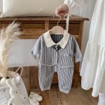 【66-90cm】カバーオール ベビー 紳士風 ニット - 画像 (6)