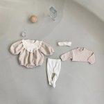 【66-90cm】ロンパース ベビー レトロ プリンセス 暖かい - 画像 (8)