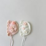 【GOODS】帽子 透かし編み 花柄 ニット - 画像 (4)