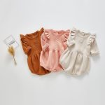 【66-100cm】ロンパース ベビー 暖かい フリル - 画像 (3)