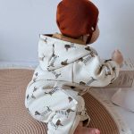 【66-90cm】ロンパース ベビー 帽子付き 暖かい - 画像 (8)