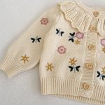 【66-100cm】カーディガンorサロペット ベビー フラワー ニット - 画像 (11)