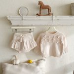【66-100cm】セットアップ ベビー 手編み ボール ニット - 画像 (5)