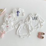 【66-100cm】ロンパース ベビー レース襟 おしゃれ - 画像 (3)