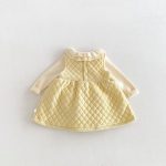 【80-130cm】ワンピース 女の子 暖かい キイロ - 画像 (5)