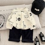 【73-110cm】長袖インナーorパンツ 男の子 クルーネック - 画像 (6)